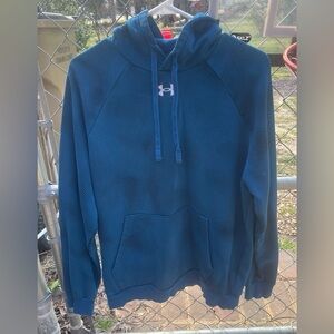 Under Armour Men's Teal Blue Hoodie Sweatshirt-medium